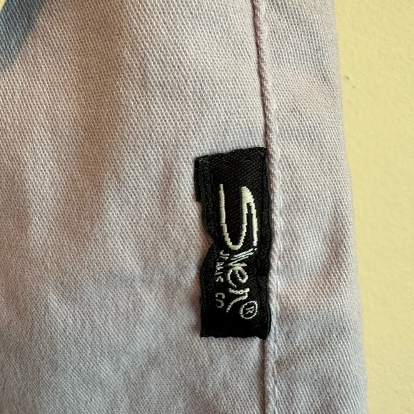 Silver Jeans Co Boyfriend Chino Shorts Womens 10 Lavender Cotton Stretch NEW - Picture 4 of 10